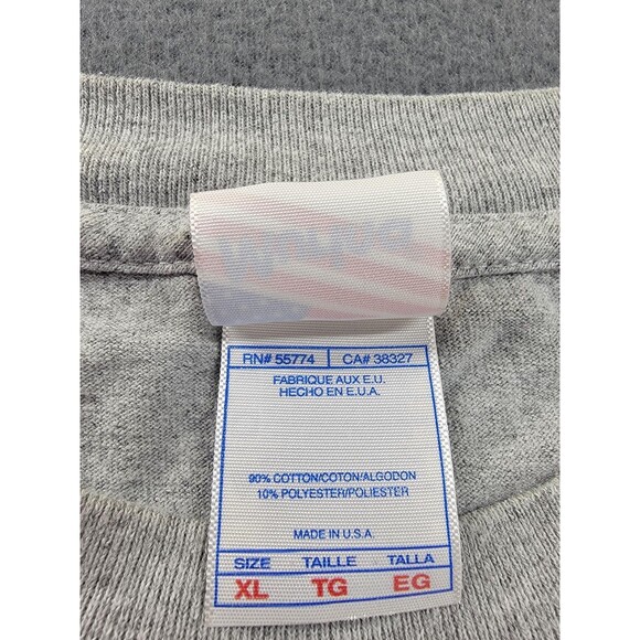 Price of Freedom Shirt Mens XL Gray Patriotic Veterans Memorial Graphic Made USA - Picture 3 of 10